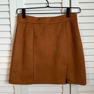 Suede Skirt | Camel | S